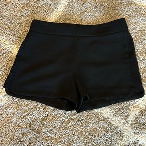 J.Crew Factory side zip dressy black shorts. EUC. NWOT. Size 6